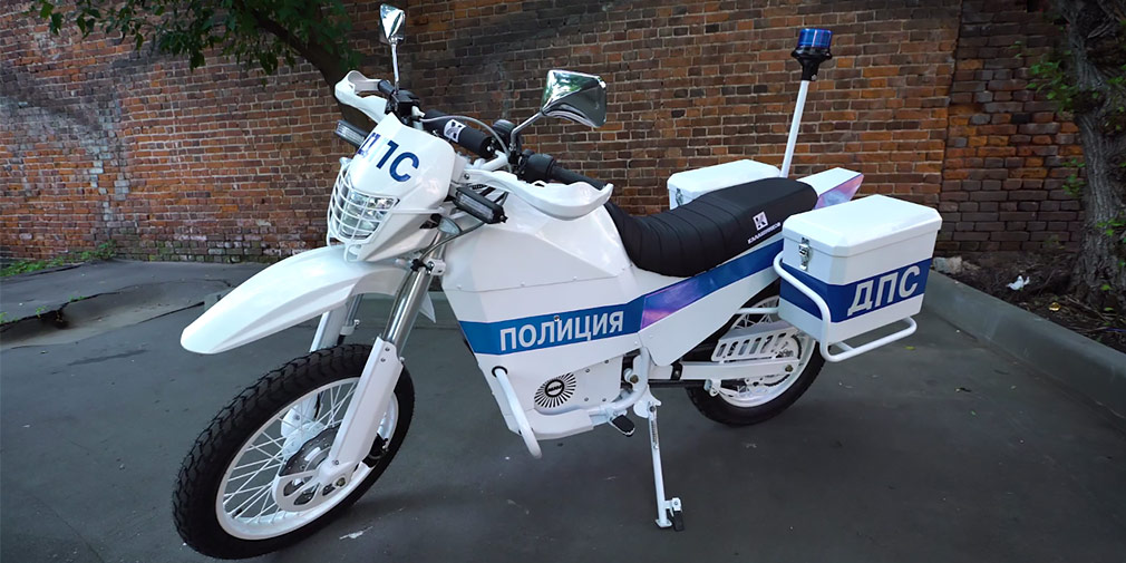 электрические мотоциклы "Иж" для полиции